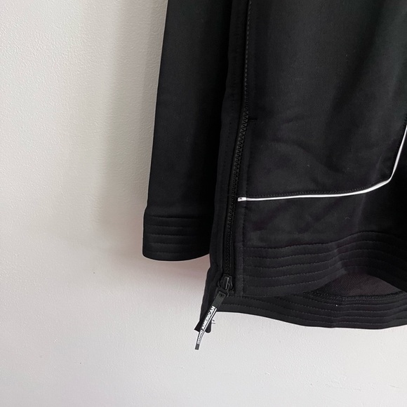 Good American Black Boyfriend Tunic Half Zip Athleisure Hoodie - Picture 5 of 13